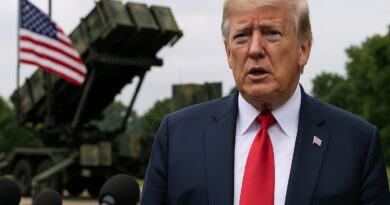 Дональд Трамп анонсує новий пакет військової допомоги Україні на фоні американської системи ППО Patriot і прапора США