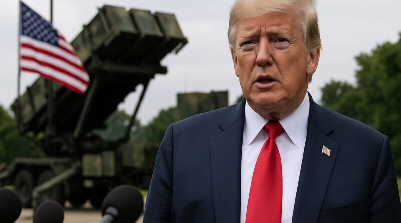Дональд Трамп анонсує новий пакет військової допомоги Україні на фоні американської системи ППО Patriot і прапора США